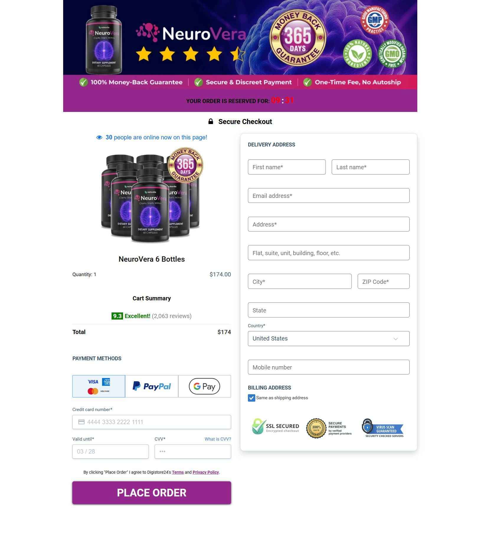 NeuroVera-Secure-Checkout